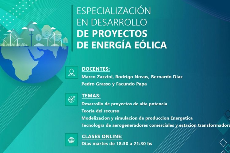 Especialización en Desarrollo de Proyectos de Energía Eólica