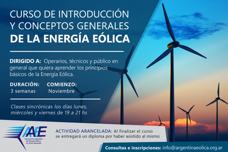 Curso de introducción y conceptos generales de Energía Eólica