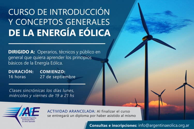 Curso de introducción y conceptos generales de Energía Eólica